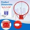 Costway 18'' Basketball Ring Hoop Net Outdoor Hanging Basket - 3 of 4