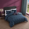 Bebejan Vibrant Flora 100% Cotton 5 Piece Reversible Comforter Set - 4 of 4
