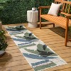 JONATHAN Y Shelby Coastal Vintage Abstract Palm Leaf Indoor/Outdoor Area Rug - 2 of 4