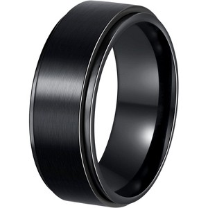 Spinner Chain Anxiety Rings for Adults - Titanium Steel Fidget Rings for Men & Women - 1 of 4