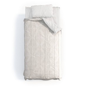 Schatzi Brown Nora Tile Comforter Set Cream - Deny Designs - 1 of 4