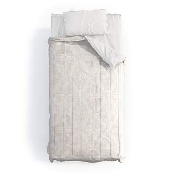Schatzi Brown Nora Tile Comforter Set Cream - Deny Designs