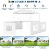 10x20 Pop Up Canopy Tent, Commercial Heavy Duty Canopy Tents with Roller Bag, Tents with 6 Removable Sidewalls, Upgraded Thickened Legs, 6 Sand Bags - 4 of 4