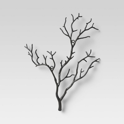 Cast Metal Wall Branch Wall Decor Black - Threshold™