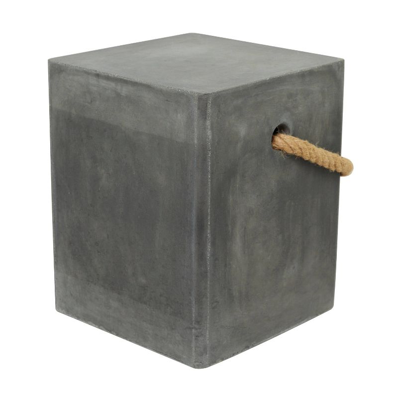 Contemporary Outdoor Accent Table - Gray - Olivia &#38; May, 2 of 6