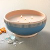 4-Wick Rim Stripe Ceramic Sun and Citron Ceramic Jar Candle Blue - Hearth & Hand™ with Magnolia - 2 of 4