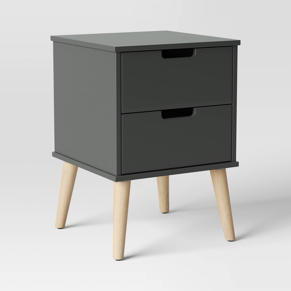 Modern Kids' Nightstand Dark Gray - Pillowfort™