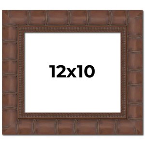 PosterPalooza | 12x10 Wide Bamboo Picture Frame, UV Acrylic, 4 Finishes - Brown, Black, Silver, and Natural - 1 of 4