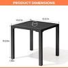 Pellebant Outdoor End Table Aluminum Square Patio Side Table - 2 of 4