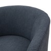 Swivel Ultra-Soft Performance Fabric Barrel Chair with Pocket Coil Seat, Reversible Cushions, and 360-Degree Swivel - 2 of 4