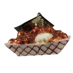 Old World Christmas 2.0 Inch Hot Wings With Dip Ornament Food Blue Cheese Tree Ornaments - 1 of 3