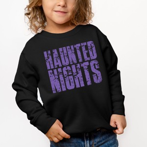 Haunted Nights Block Distressed - Toddler Graphic Sweatshirt - 1 of 4