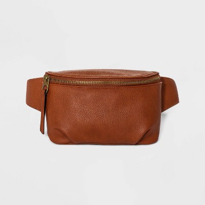 leather fanny purse