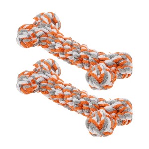 Unique Bargains Bone Shape Dog Chew Rope - 1 of 4