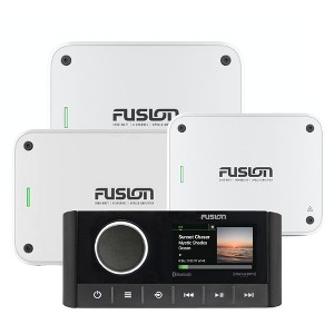 Fusion MS-RA670 Apollo Marine Entertainment System With Fusion MS-AP61800 Apollo 6 Channel, MS-AP41200 4 Channel, and MS-AP12000 Mono Amplifiers - 1 of 4
