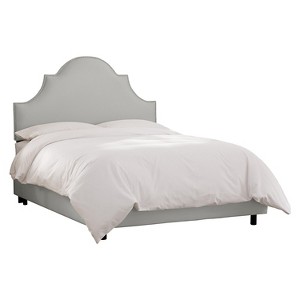 Chambers Bed - Shantung Silver (Queen) - Skyline Furniture