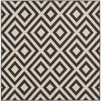 Mark & Day Maya 7'3"x7'3" Square Woven Indoor & Outdoor Area Rugs: Modern Ikat Design, Stain-Resistant, Pet Friendly