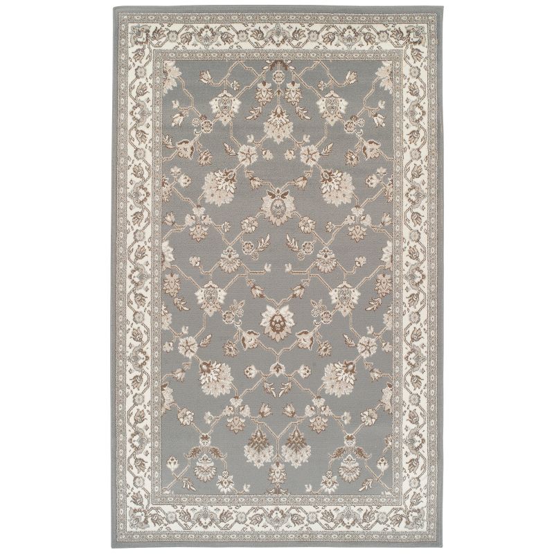 Traditional Floral Indoor Hallway Entryway Runner Rug by Blue Nile Mills, 1 of 6