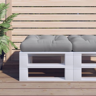 vidaXL Pallet Cushion Gray 23.6"x23.6"x4.7" Fabric