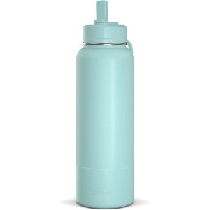Hydrapeak Sport Stainless Steel Insulated Water Bottle With Spill Proof Straw Lid And Matching Rubber Sport Boot - 1 of 4
