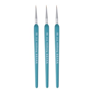 Unique Bargains Detail Nylon Miniature Painting Brush 3 Pcs - 1 of 4