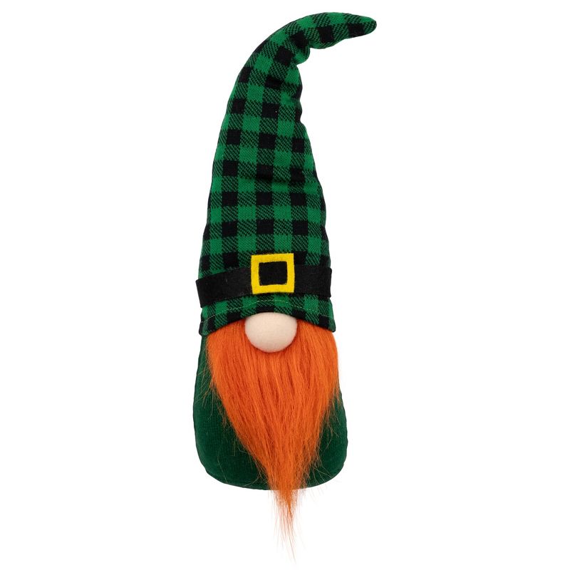 Northlight Plaid St. Patrick's Day Leprechaun Gnome - 13" - Green, 1 of 6