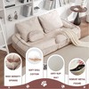Vynxaria Adjustable Upholstered Human Dog Bed & Bean Bag Sofa with Massage Pillow - 4 of 4