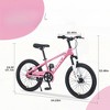 Infurnic Bicycles, 20 Inch Mountain Bike for Kids, Mountain Bike with Single Speed, Pink, 54.33"*22.44"*32.46" - 2 of 4