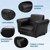 Costway Kids Sofa Armrest Chair Couch Children Toddler Birthday Gift w/ Ottoman Black - image 4 of 4