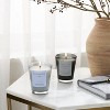 2pk Votive Candle Gift Set Rainwater Lily Charcoal and Black Teak - Threshold™ - 2 of 3