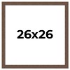 PosterPalooza | 26x26 Wide Barnwood Picture Frame, UV Acrylic, 6 Finishes - Grey, Brown, White, and Black - 2 of 4