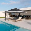 13X13 Pop-Up Gazebo, Outdoor Canopy Tent with Double Roof, Outdoor Gazebo for Backyard & Patio, Instant Screened Shelter with 169 Square Feet of Shade - 2 of 4