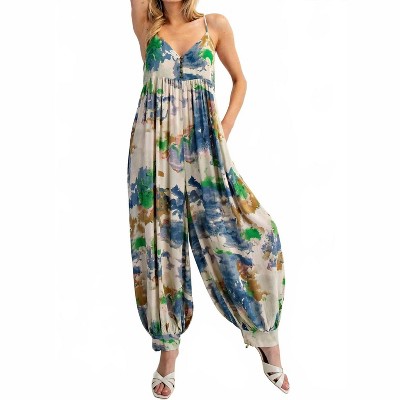 Women's Tie Dye Jumpsuit - ee:some