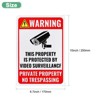 Unique Bargains Aluminum Under Camera Monitoring Recording Reflective Security Camera Sign - 2 of 4