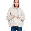 I am a Fashion Junky Zenana Oversized Fleece Kangaroo Pocket Hoodie - 2 of 3