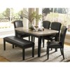 Cristo 19.5" Faux Leather Dining Room Side Chair in Espresso (Set of 2) - Lexicon - 2 of 4