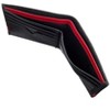 Men's Leather Slim Bifold Wallet, Black/Red, One Size - 4 of 4