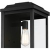 John Timberland Eastcrest Modern Outdoor Wall Light Fixtures Set of 2 Textured Black Metal 18 1/2" Clear Glass for Post Exterior Barn Deck - image 2 of 4