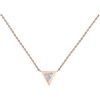 Clotth Triangular Opal Stainless Steel Pendant Necklace - Minimalist Adjustable Silver-Tone Chain for Women, Daily Office and Travel Wear - 2 of 4