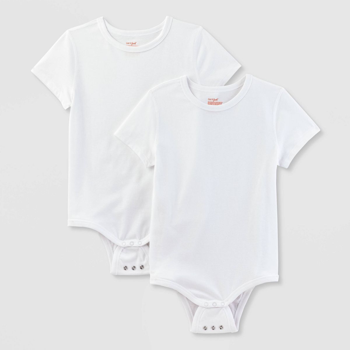 Kids' Adaptive Short Sleeve 2pk Bodysuit - Cat & Jack™ - thumbnail 4