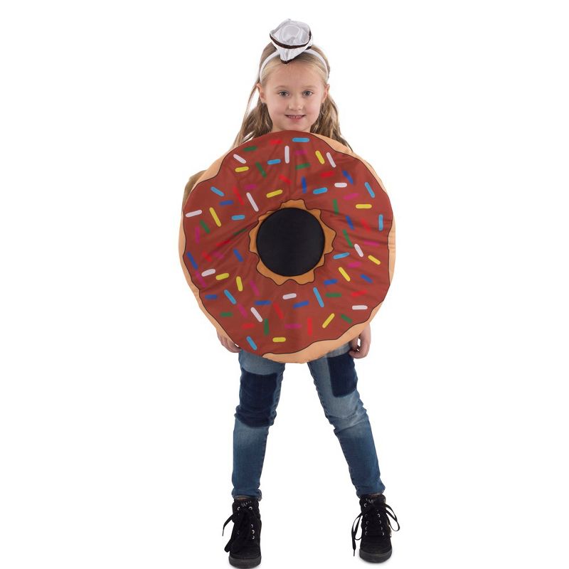 Dress Up America Sprinkle Doughnut Costume - Donut Tunic and Headband for Kids, 3 of 7
