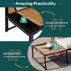 YOOCOZZ 4-Piece Iron-Wood Design Outdoor Sofa Set with Loveseats and Waterproof Cushions - 3 of 4
