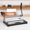 VEVOR Binding Machine, Comb Binding Machine 21-Holes Binding 450 Sheets with 100 PCS 3/8'' Comb Binding Spines, Silver&Black - 2 of 4