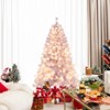 Tangkula 6FT Pre-lit Artificial Christmas Tree Hinged Xmas Tree with 688 Branch Tips 250 Warm White LED Lights 8 Lighting Modes and Metal Stand - 4 of 4