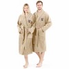 Linum Home Textiles 100% Turkish Cotton Unisex Terry Embroidered Bath Robe - Hat-Broom-Legs - 2 of 3