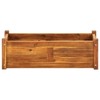 vidaXL Solid Wooden Outdoor Raised Bed Garden Lawn Planter Plant Vegetable Growing Container Balcony Flower Pots Garden Bed Box 59" - 3 of 4