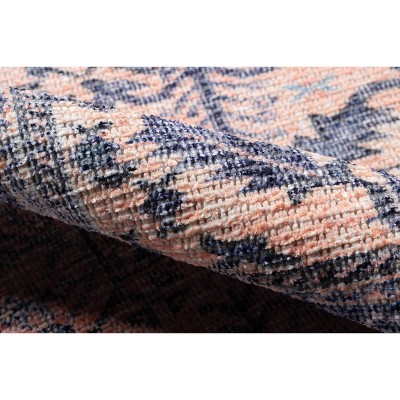 Helena 8' x 10' Blue Cotton and Synthetic Rectangular Area Rug