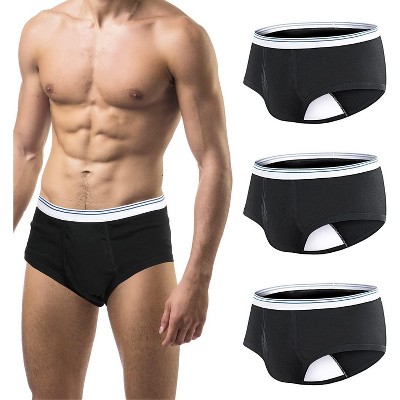 CARER Incontinence Underwear for Men Washable Men's Urinary Incontinence Briefs - Medium Absorbency 3pk