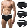 CARER 3pk Incontinence Underwear for Men Washable Men's Urinary Incontinence Briefs - Medium Absorbency - 2 of 4