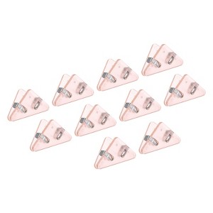 Unique Bargains Triangular Prevent Books Curling Multifunctional Document Clip 10 Pcs - 1 of 4